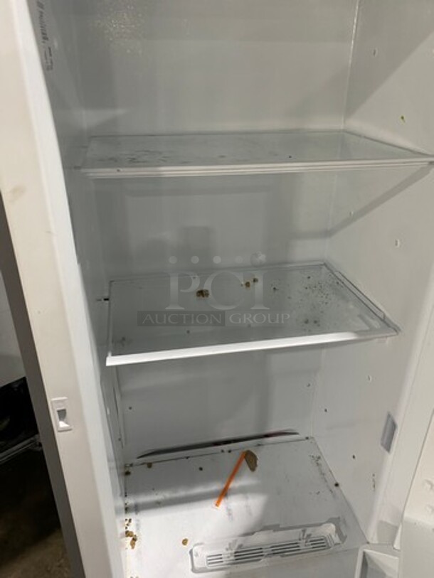 Frigidaire Single Door Reach In Refrigerator! With Poly Shelves! Stainless Steel Body! WORKING WHEN REMOVED! Model: FGVU21F8QFB SN: WB60655805 115V - Image 6 of 9