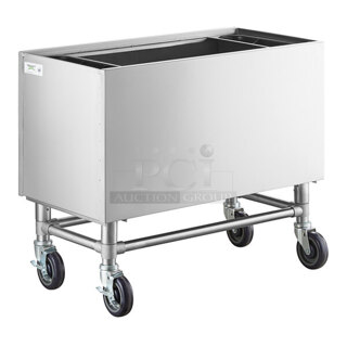 BRAND NEW SCRATCH AND DENT! Regency 600IB1836M 36" x 18" Stainless Steel Portable Ice Bin. Does Not Have Casters. 