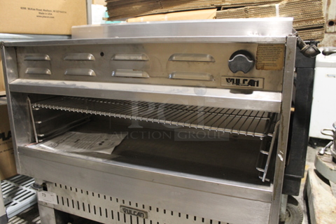 Vulcan Stainless Steel Commercial Natural Gas Powered Cheese Melter.