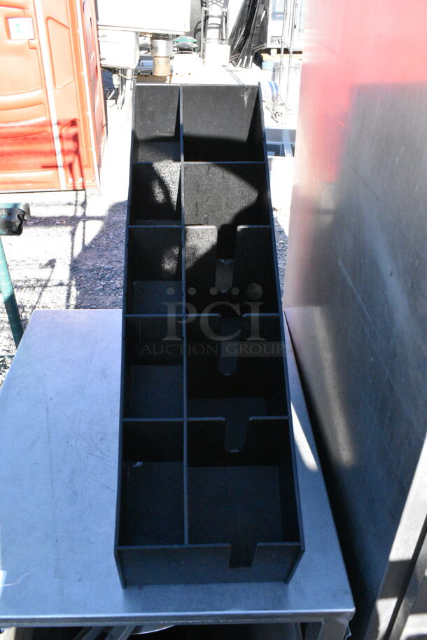 Black Poly Countertop Multi Compartment Bin.  - Image 1 of 2