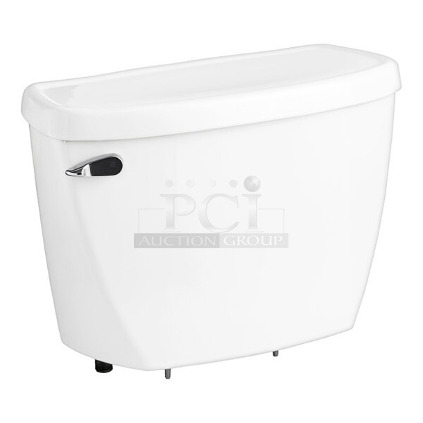 BRAND NEW SCRATCH AND DENT! American Standard 76A4142100020 Yorkville FloWise Right Height 4142100.020 Vitreous China Pressure-Assisted Flushometer Toilet Tank with Lid - 1.1 GPF. See Pictures for Tank Damage. 