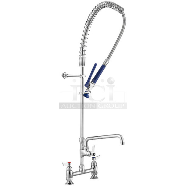 BRAND NEW SCRATCH AND DENT! Waterloo 750PRD812 1.15 GPM Deck-Mounted Pre-Rinse Faucet with 8