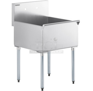 BRAND NEW SCRATCH AND DENT! Steelton 522US12424 24" 16-Gauge Stainless Steel One Compartment Commercial Utility Sink - 24" x 24" x 14" Bowl