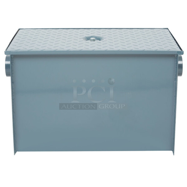 BRAND NEW SCRATCH AND DENT! Watts WD-25 Metal Commercial 50 lb. Grease Trap.  - Image 1 of 5