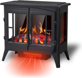 BRAND NEW! R.W.FLAME YH-15 Electric Fireplace Infrared Stove Heater, 23" Freestanding Fireplace Heater. 