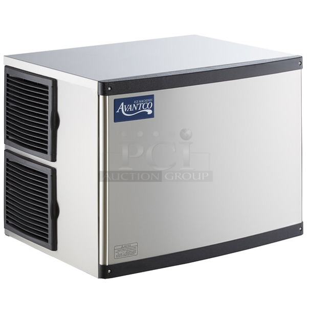 BRAND NEW SCRATCH AND DENT! Avantco 194MCH530A Stainless Steel Commercial Modular Half Cube Ice Machine - 500 lb. 115 Volts, 1 Phase.  - Image 1 of 4