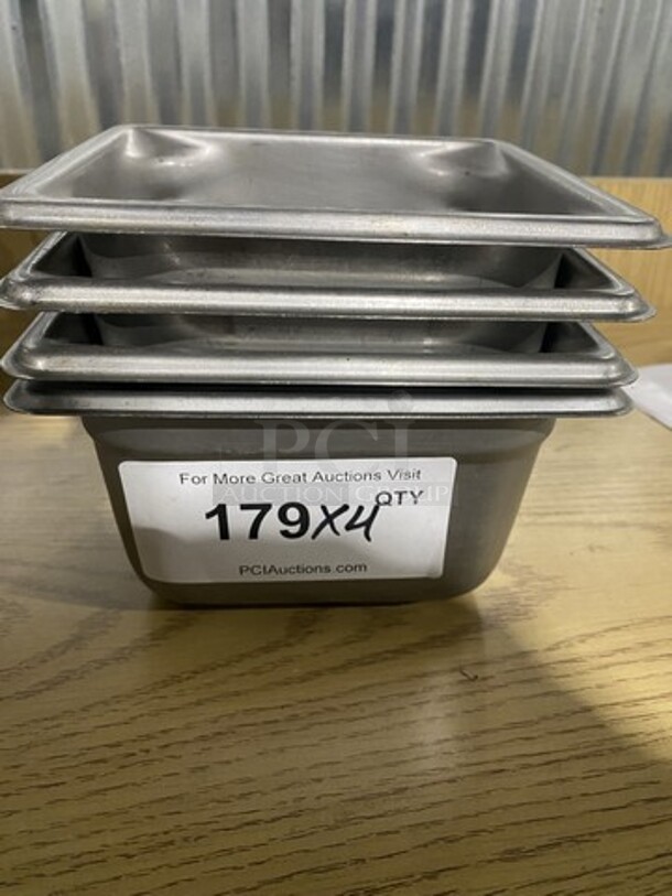 Commercial Steam/Prep Table Food Pans! 4 X Your Bid!