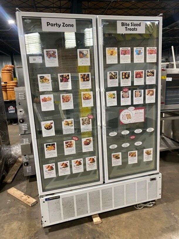 Master Bilt Commercial 2 Door Reach In Freezer Merchandiser! With View Through Doors! Poly Coated Racks! Model: BLG48HD SN: JU463604 115V 60HZ 1 Phase - Image 1 of 9