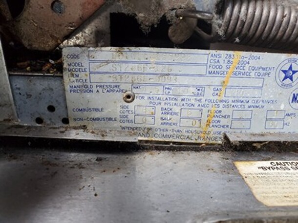 Garland combo stove|4 burner+12" Griddle.  - Image 7 of 7