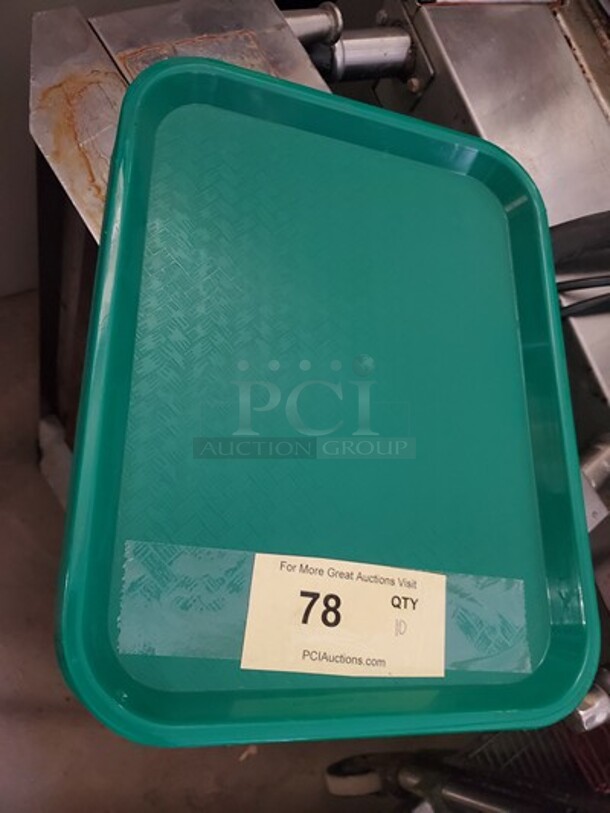 Green Plastic Fast Food Tray  