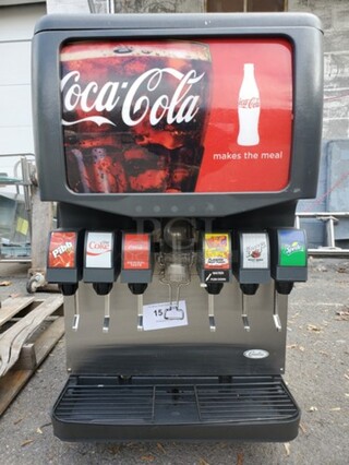 CONELIUS COCACOLA 6-flavor Counter Electric Soda Fountain Dispenser System