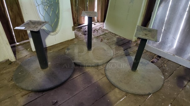 Lot of 3 Table Bases (Location 3) - Image 1 of 1