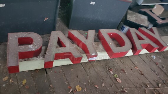 Lot of 2 Signs. 112" and 89". Pick up only!   Sold as is (Location 3)