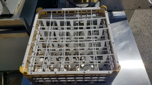 Lot of 11 Glasses and a 25-Compartment Glass Rack! - Image 2 of 2