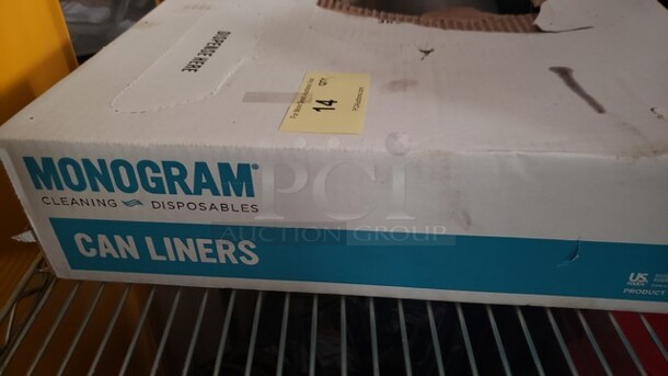 Box of Monogram Can Liners