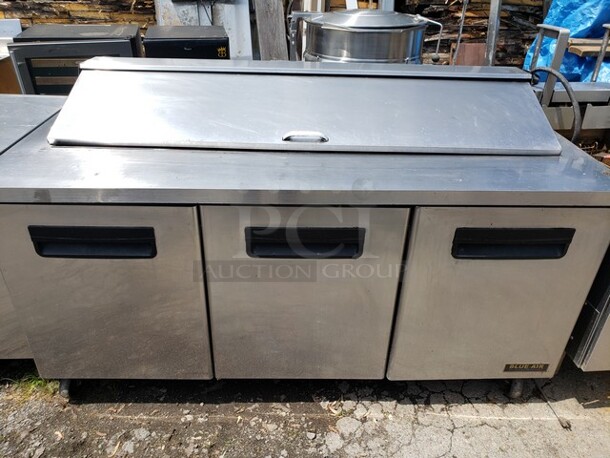 Blue Air Prep Table! Needs new seals for door.  - Image 1 of 9