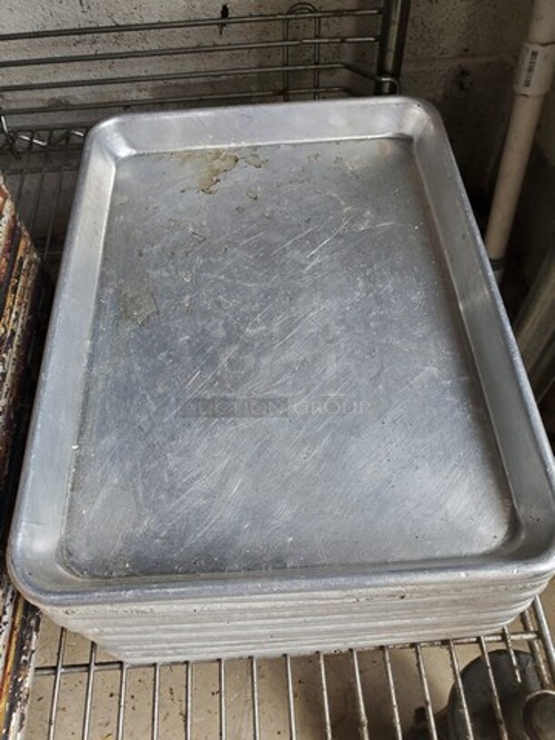 ALL ONE MONEY Lot of 13 Aluminum Baking Pan 13"X9"  - Image 2 of 3