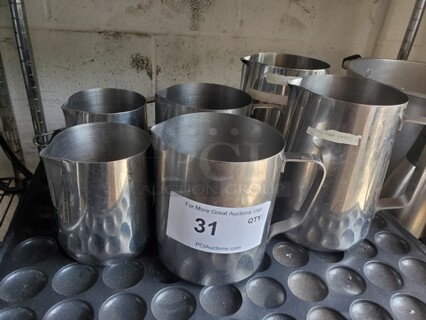 Milk Pitcher, Stainless Steel Creamer Frothing Pitcher BIDX6