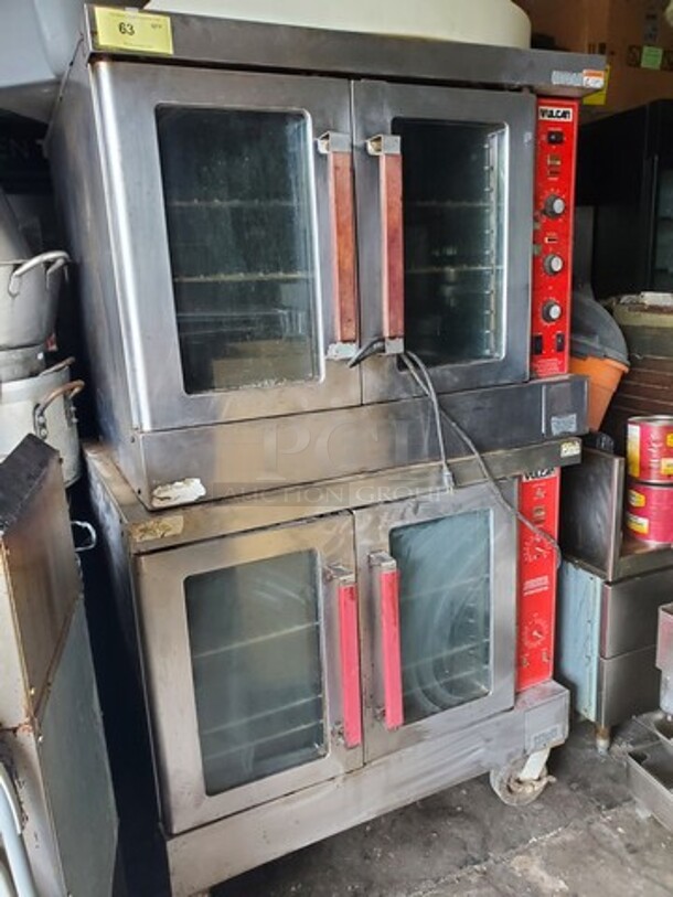 VULCAN Natural Gas Full size Double deck convection Oven  40X40X31 Working!  - Image 1 of 6