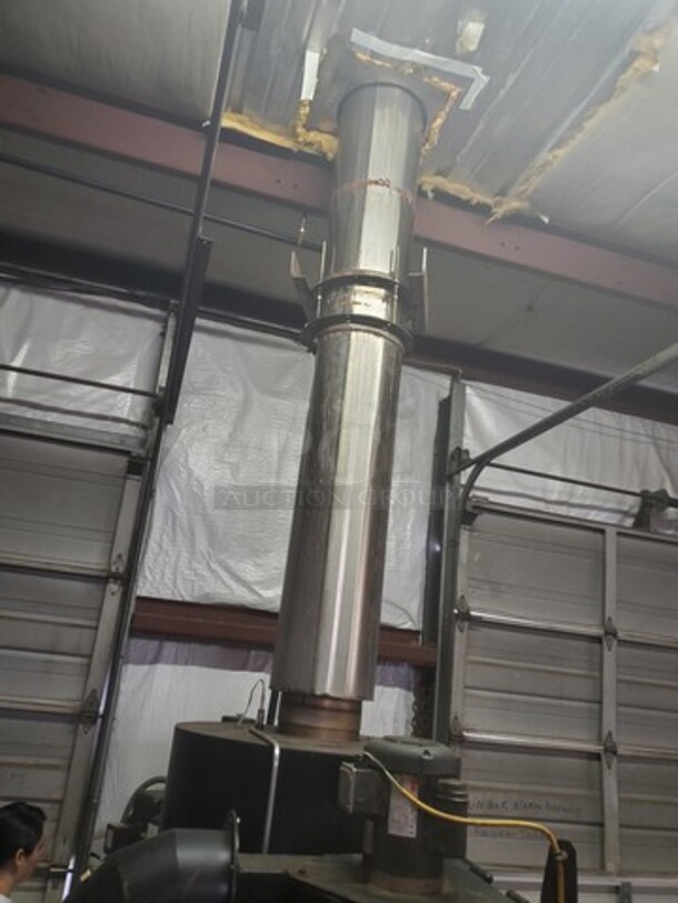 Diedrich IR-12 Natural Gas Coffee Roaster In great condition and fully operational 110Volt/60 Hz/1PH (Roaster, DC0-12 Afterburner, Chaff Collector, Fan and Gas piping shown) Software Recently Updated! Buyer must remove this item. - Image 4 of 12