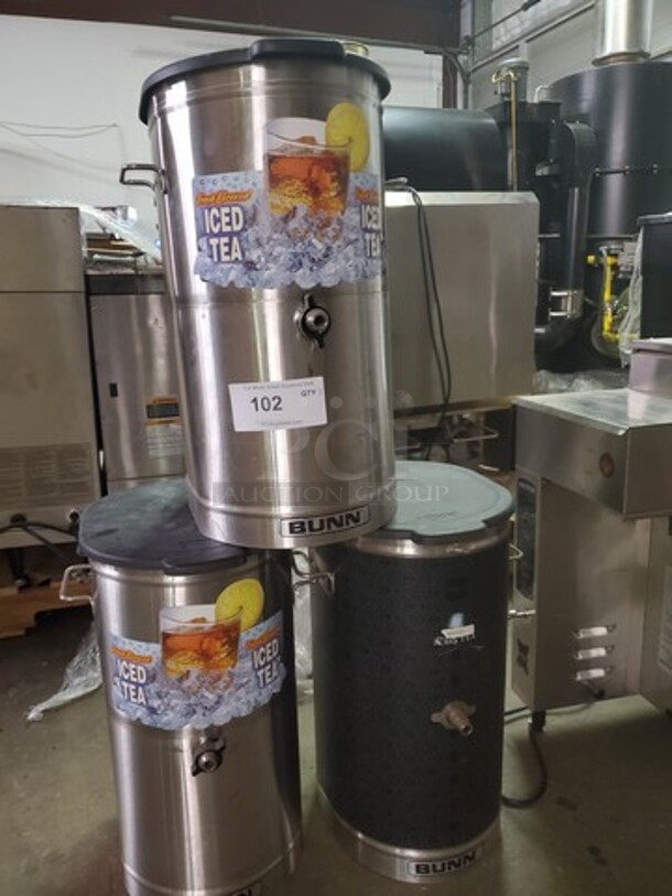 ALL ONE MONEY Lot of 3 Iced tea dispenser (Missing faucet) - Image 2 of 2