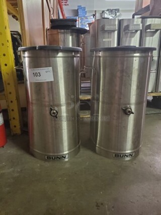 ALL ONE MONEY Lot of 2 Iced tea dispenser (Missing faucet)
