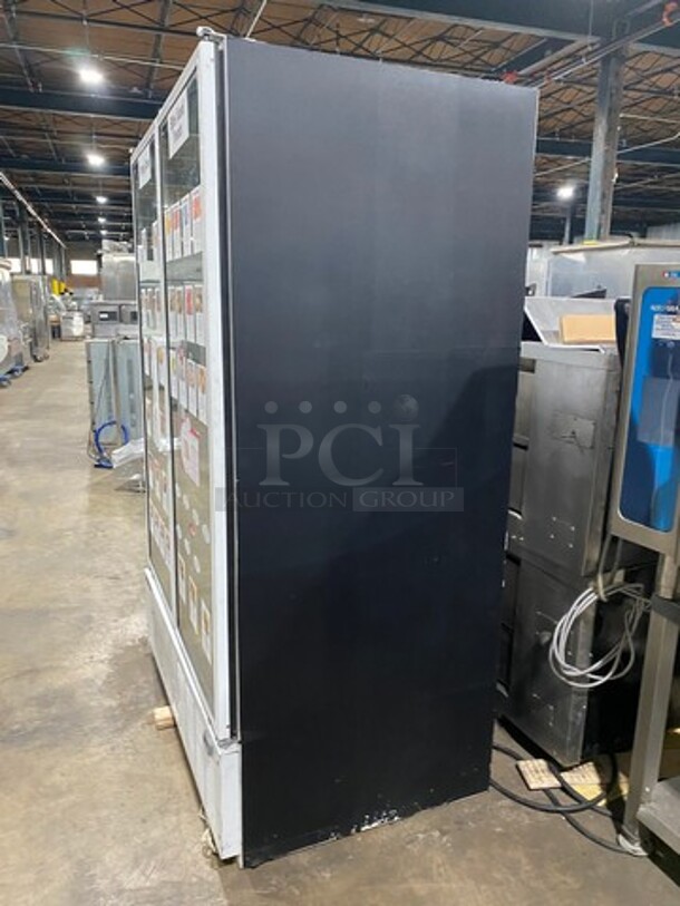 Master Bilt Commercial 2 Door Reach In Freezer Merchandiser! With View Through Doors! Poly Coated Racks! Model: BLG48HD SN: JU463604 115V 60HZ 1 Phase - Image 3 of 9
