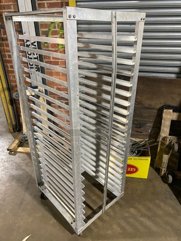 Metal Commercial Pan Transport Rack on Commercial Casters! - Image 3 of 5