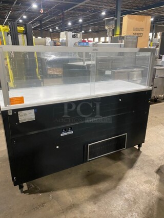 WoW! Structural Concepts Starbucks Style Refrigerated Open Grab-N-Go Display Case With Glass Enclosed Merchandiser Showcase On Top! Model SBZ665DR! 220V 1 Phase!