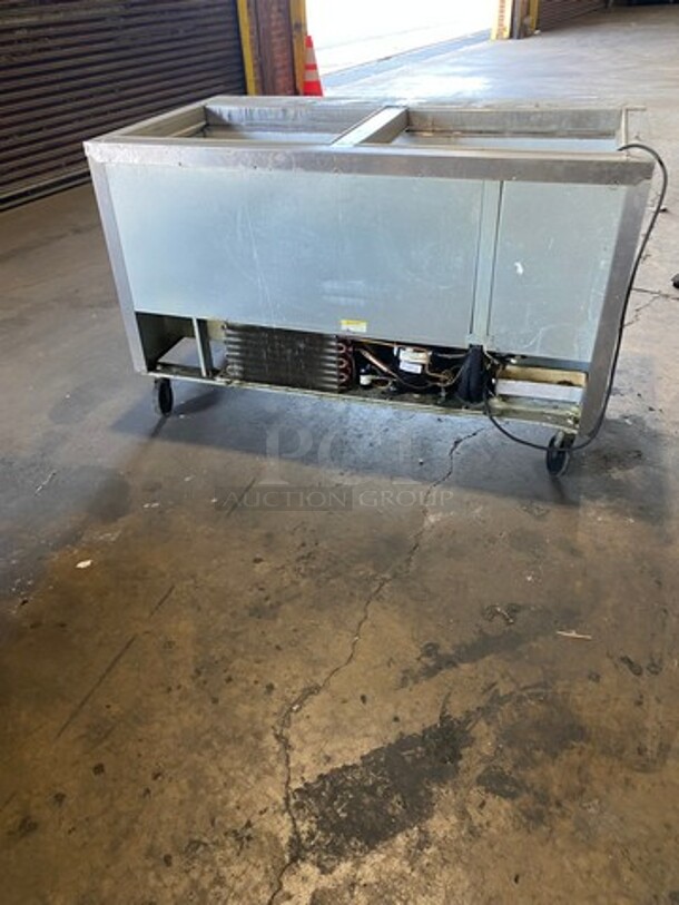 Beverage Air Commercial Refrigerated Sandwich Prep Table! With 2 Door Underneath Storage Space! All Stainless Steel! On Casters! Model: SPE6024M SN: 8911336 115V 60HZ 1 Phase - Image 3 of 9