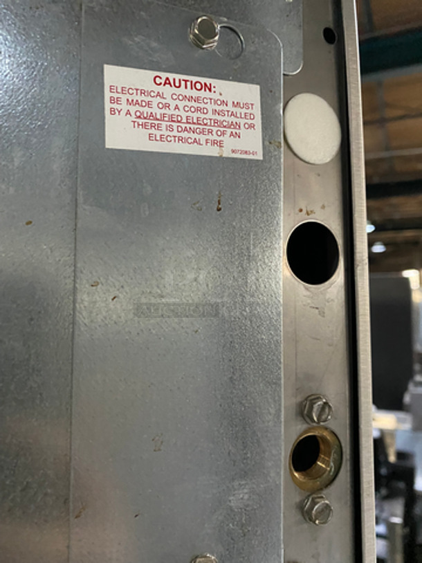 Ice-O-Matic Commercial Ice Making Machine Head! All Stainless Steel Body! On Commercial Ice Bin! On Legs! 2x Your Bid Makes One Unit! Model: ICE1006HW4 SN: 14101280011399 208/230V 60HZ 1 Phase - Image 9 of 9