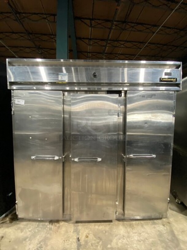 Continental Commercial Reach In Heated Holding Cabinet! All Stainless Steel! Model: DL3WSS 115/208/230V 60HZ 1 Phase