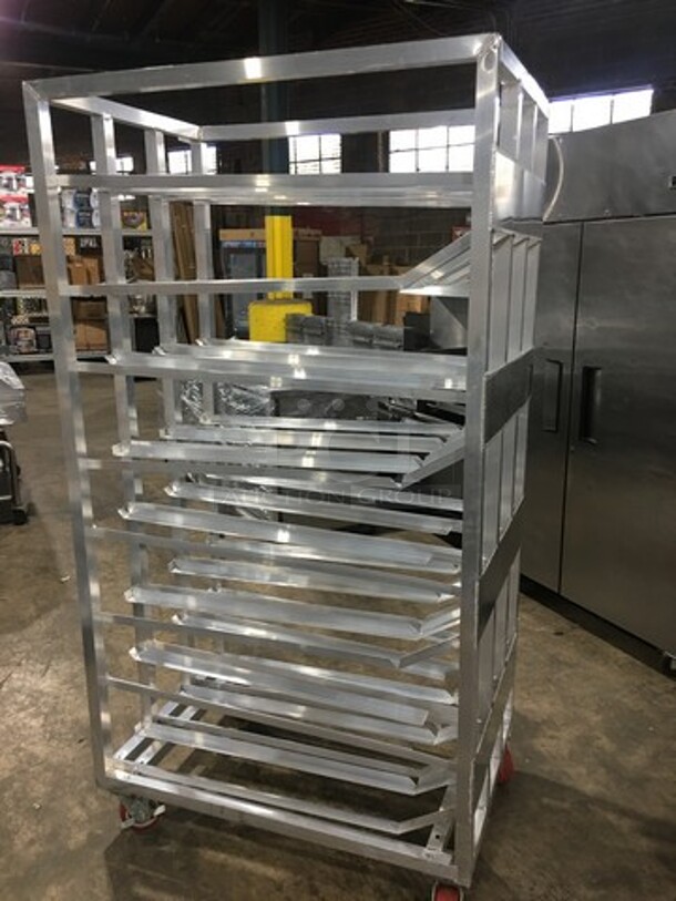 MUST HAVE! NEW! Channel Commercial Aluminum Mobile Can Rack! On Casters! Model: CSR156M - Image 4 of 7