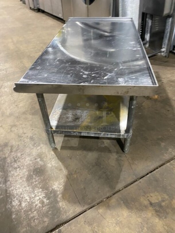 WOW! L & J Solid Stainless Steel Work Top/ Prep Table! With Storage Space Underneath! On Legs! - Image 3 of 9
