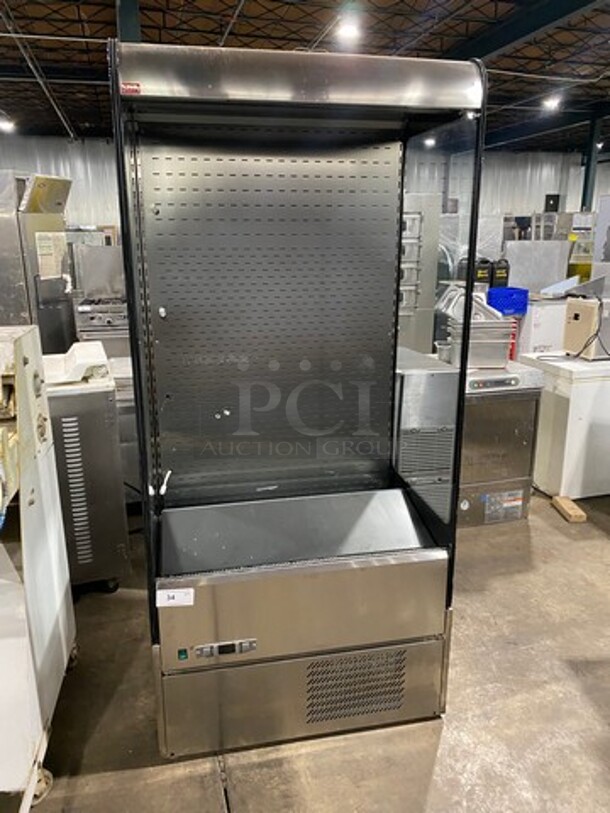 Sifa Commercial Refrigerated Open Grab-N-Go Display Case! With Pull Down Front Cover! Solid Stainless Steel! Model: GAEP6L096N0710 SN: 0403202000 220/240V - Image 1 of 10