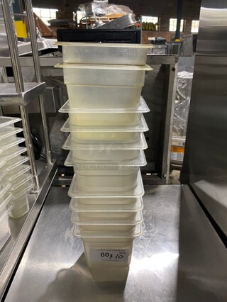 Assorted Poly 1/8 Drop In Pans! 10 X Your Bid!