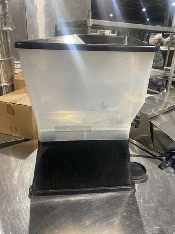 Countertop Beverage Dispenser! Clear And Black Poly! - Image 3 of 7