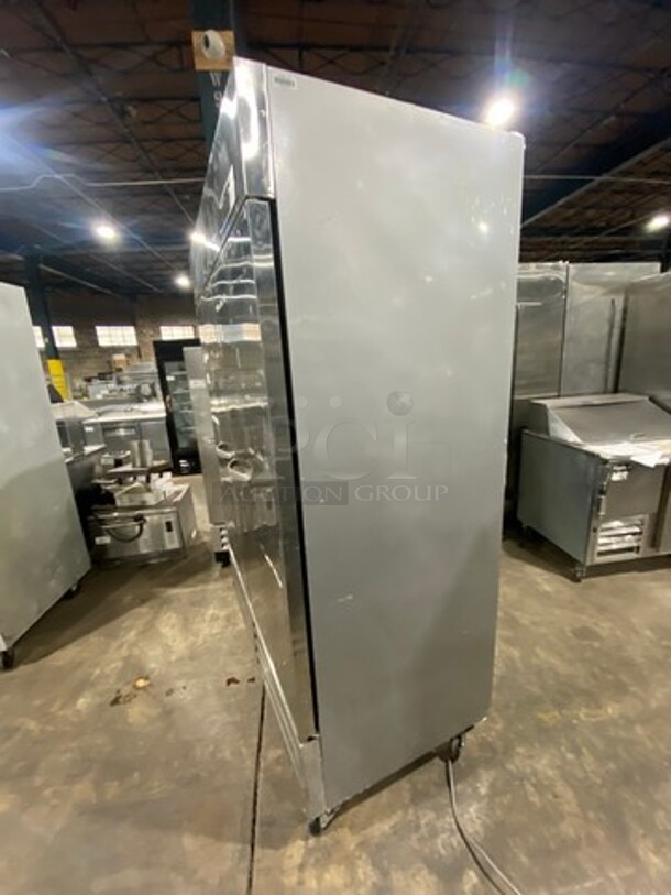 Beverage Air Commercial 2 Door Reach In Freezer! With Poly Coated Racks! All Stainless Steel! Model: KF481AS SN: 9027216 115V 60HZ 1 Phase - Image 2 of 10