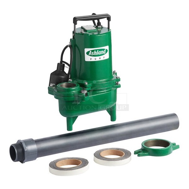 BRAND NEW! NO SCRATCH OR DENTS! Ashland Pump SW50WB2424 2" Sewage Basin Kit - 1/2 HP, 1Ph, 115V, 130GPM. Unit is factory wrapped but out of original box.  - Image 2 of 2