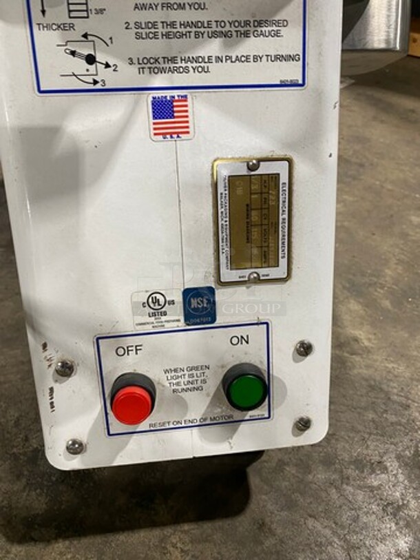 Oliver Commercial Countertop Bun/Bagel Cutter! Stainless Steel! On Small Legs! Model: 723 SN: J2452918 115V 60HZ 1 Phase - Image 6 of 7