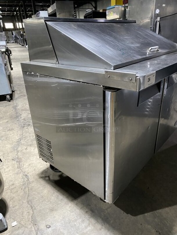 Atosa 48 Inch Mega Top Refrigerated Sandwich Prep Table! Model MSF8306GR! 115V 1 Phase! On Commercial Casters!  - Image 2 of 9