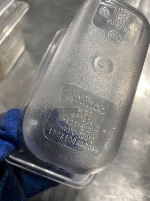 Winco Clear Poly 1/9x4" Food Containers! 11x Your Bid! - Image 6 of 8