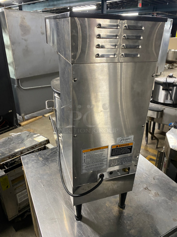 GREAT! Bunn Commercial Countertop Tea Brewing Machine! With Filter Basket! With Tea Dispenser/ Holder! All Stainless Steel! On Legs! Model: TB3LP TU00229135 120V 60HZ 1 Phase - Image 4 of 7