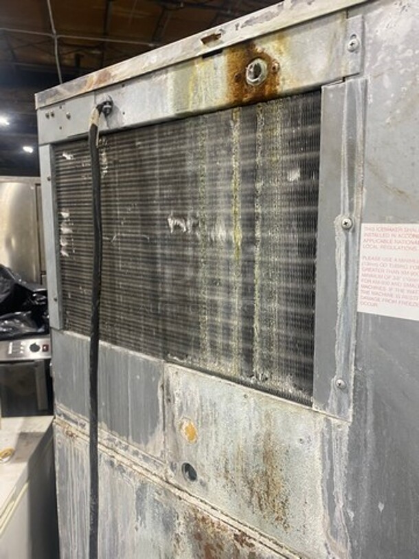 Hoshizaki Commercial Ice Maker Machine! With Commercial Ice Bin! All Stainless Steel! On Legs! Model: KML450MAH SN: N15485J 115/120V 60HZ 1 Phase - Image 7 of 8