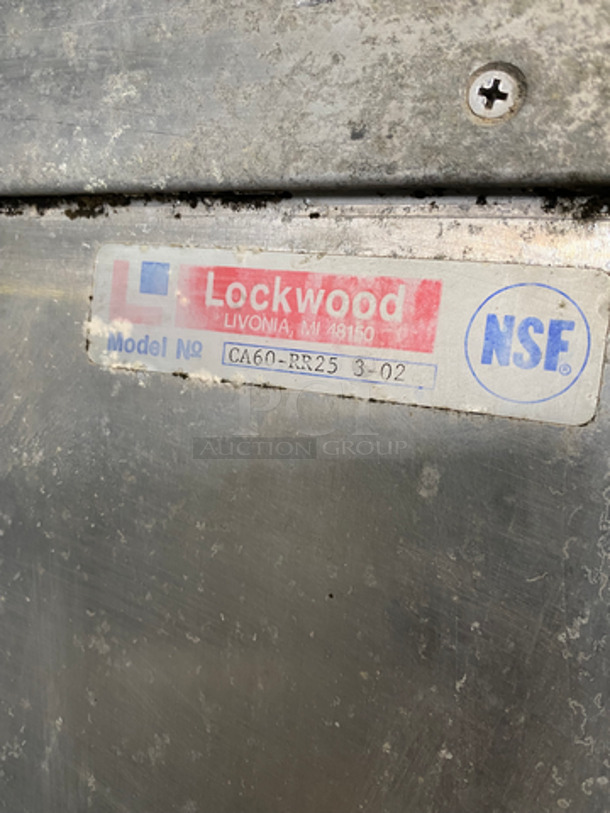 Lockwood Commercial Single Door Enclosed Pan Transport Rack! Solid Stainless Steel! On Legs! Model: CA60RR25 - Image 7 of 7