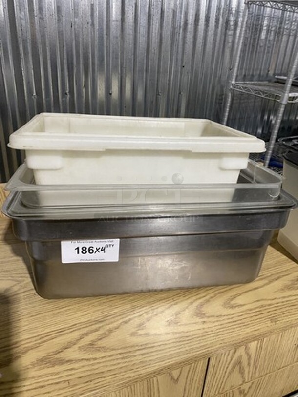 Commercial Assorted Food Pans! 4 X Your Bid!