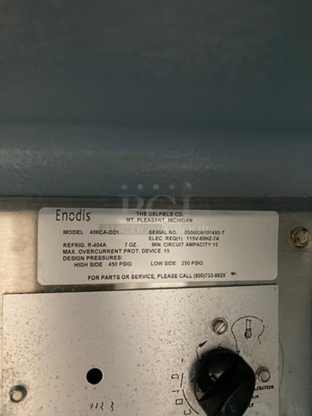 Delfield Commercial Single Door Lowboy/Worktop Cooler! All Stainless Steel! Model: 406CADD1 SN: 0506036101492T 115V 60HZ 1 Phase - Image 6 of 8