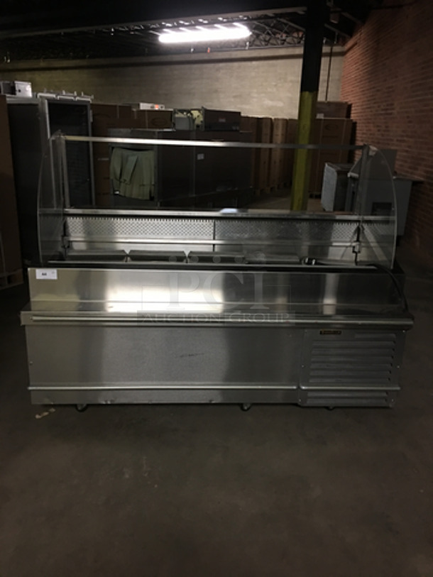 AN AMAZING FIND! Traulsen Commercial Open Grab-N-Go Seafood Display Case! With Side Splashes! All Stainless Steel! On Casters! Model: TD078HTZSC01 SN: T176629A12 115V 60HZ 1 Phase - Image 1 of 8