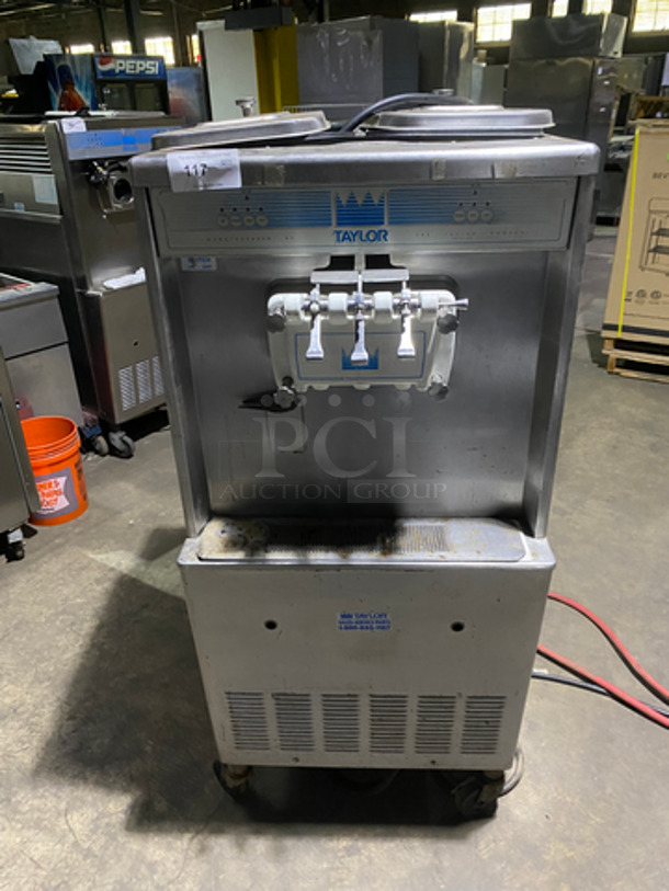 COOL! Taylor Soft Serve Ice Cream Machine! All Stainless Steel! On Casters! Model: 33933 SN: J7052037 208/230V 60Hz 3 Phase