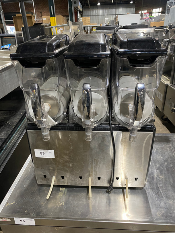 Commercial Countertop 3 Flavor Smoothie/ Slush Machine! Model: XRJ101X3 110/130V 60HZ 1 Phase